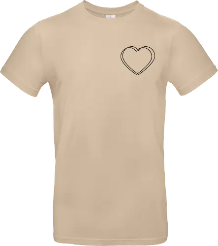VVP Herz - schwarz - Pocket - Standard T-Shirt