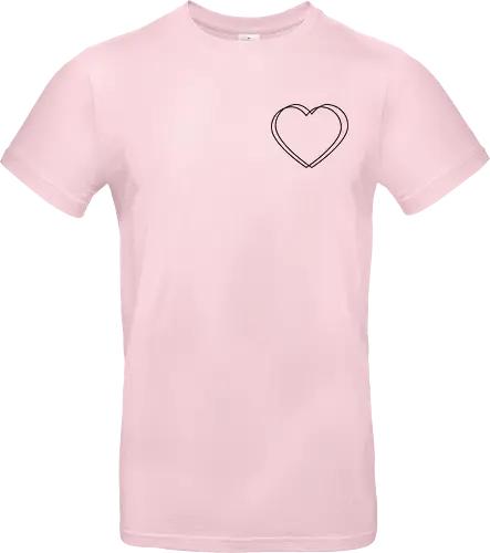 VVP Herz - schwarz - Pocket - Standard T-Shirt