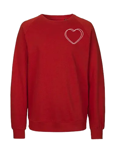 VVP Herz - weiß - Pocket - Fairtrade Sweatshirt
