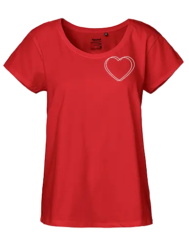 VVP Herz - weiß - Pocket - Fairtrade Girl Shirt