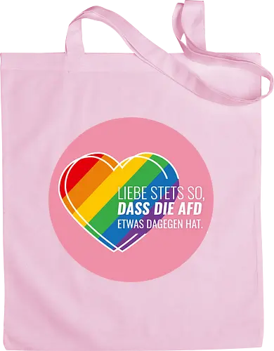 Liebe stets so... Pride Herz - Kreis - Stoffbeutel