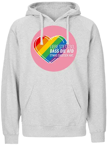 Liebe stets so... Pride Herz - Kreis - Fairtrade Hoodie