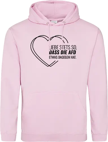 Liebe stets so... - schwarz - Standard Hoodie