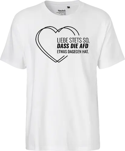 Liebe stets so... - schwarz - Fairtrade T-Shirt