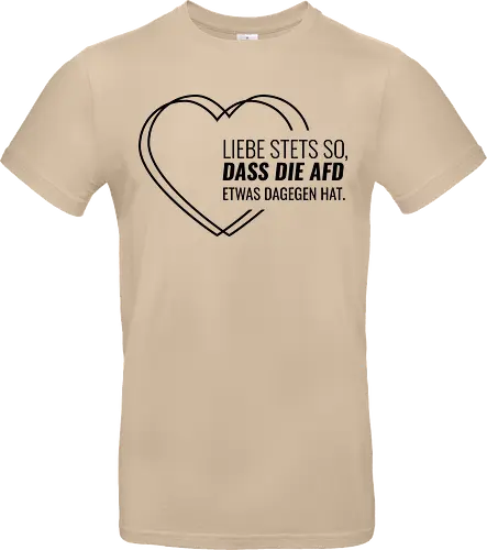 Liebe stets so... - schwarz - Standard T-Shirt