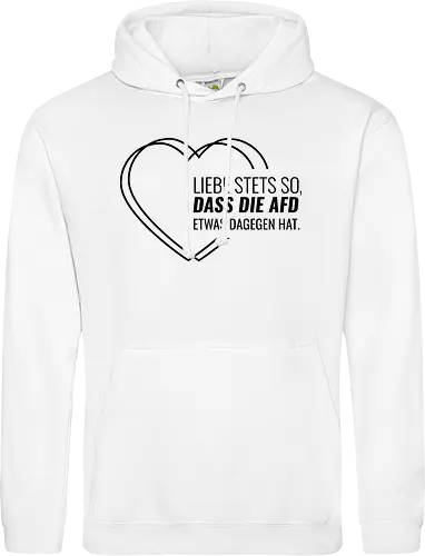 Liebe stets so... - schwarz - Standard Hoodie