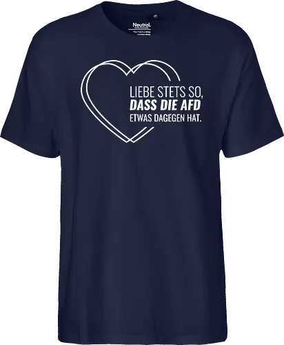 Liebe stets so... - weiß - Fairtrade T-Shirt