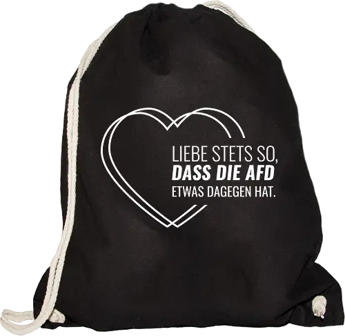 Liebe stets so... - weiß - Sportbeutel