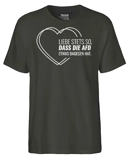Liebe stets so... - weiß - Fairtrade T-Shirt