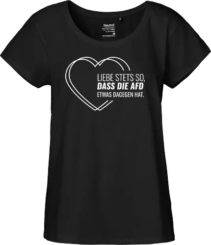 Liebe stets so... - weiß - Fairtrade Girl Shirt