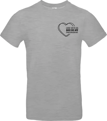Liebe stets so... - schwarz - Pocket - Standard T-Shirt