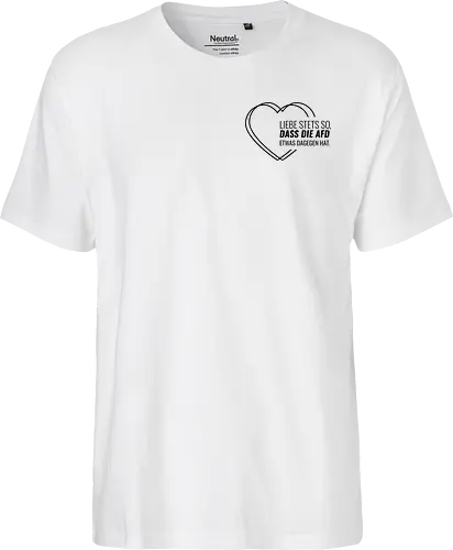 Liebe stets so... - schwarz - Pocket - Fairtrade T-Shirt