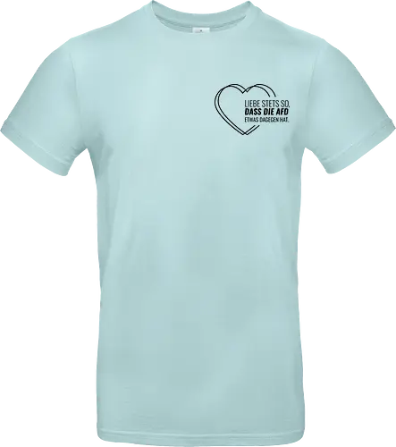 Liebe stets so... - schwarz - Pocket - Standard T-Shirt