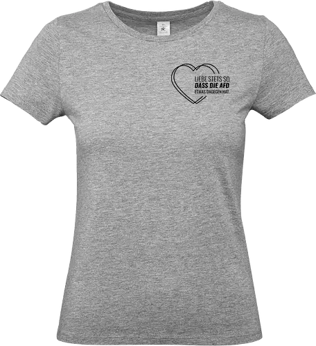 Liebe stets so... - schwarz - Pocket - Standard T-Shirt (Frauen)