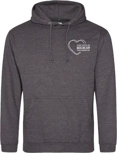 Liebe stets so... - weiß - Pocket - Standard Hoodie
