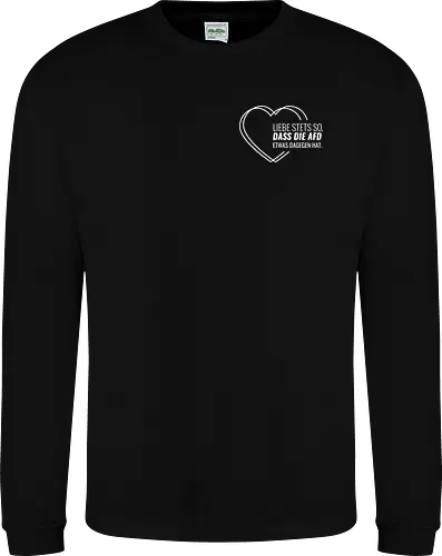 Liebe stets so... - weiß - Pocket - Sweatshirt