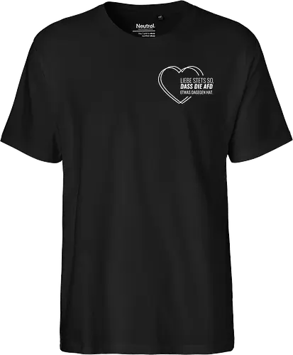 Liebe stets so... - weiß - Pocket - Fairtrade T-Shirt