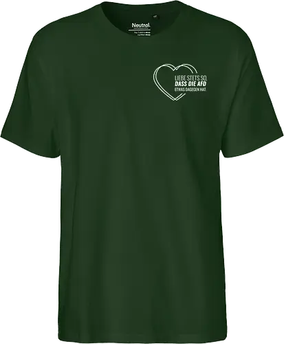 Liebe stets so... - weiß - Pocket - Fairtrade T-Shirt