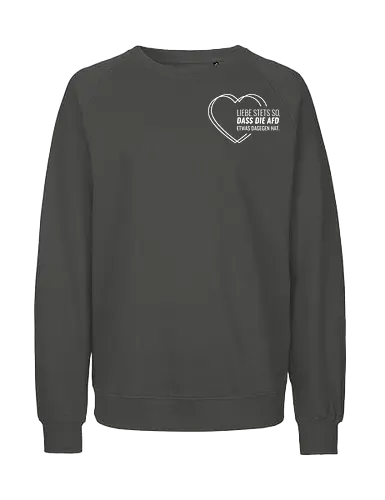 Liebe stets so... - weiß - Pocket - Fairtrade Sweatshirt