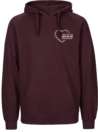 Liebe stets so... - weiß - Pocket - Fairtrade Hoodie