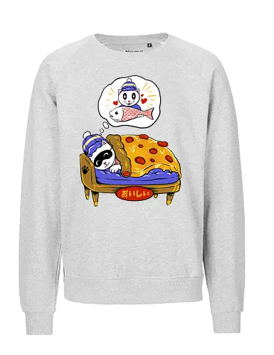 sleeping beauty  - cat, busy, kitty, fun, funny, cute, animal, catlover, fish, pizza, pizzalover, animal, food, culinary, meme, cartoon - Fairtrade Sweatshirt
