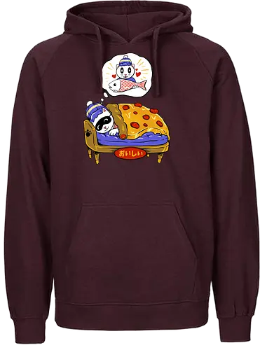 sleeping beauty  - cat, busy, kitty, fun, funny, cute, animal, catlover, fish, pizza, pizzalover, animal, food, culinary, meme, cartoon - Fairtrade Hoodie