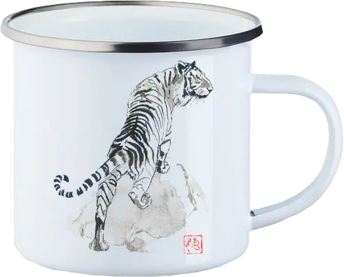 tiger on the rocks