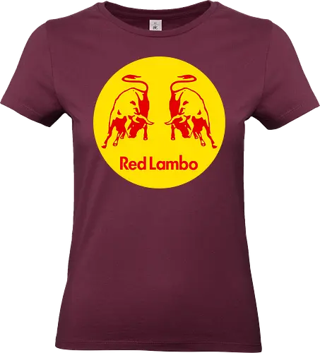 Red Lambo Vintage Art - drink, car, mashup, funny, gaming, anime, nerd, television, joke, meme, vintage, funny quote, memes, funnytee, funny pop, humor, parody, geek - Standard T-Shirt (Frauen)