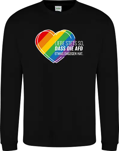Liebe stets so... Pride Herz - weiß - Sweatshirt