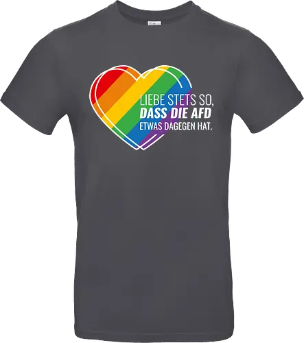 Liebe stets so... Pride Herz - weiß - Standard T-Shirt