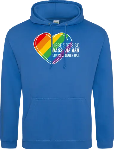 Liebe stets so... Pride Herz - weiß - Standard Hoodie