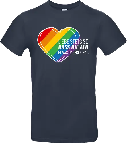 Liebe stets so... Pride Herz - weiß - Standard T-Shirt