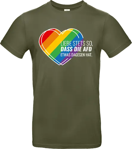 Liebe stets so... Pride Herz - weiß - Standard T-Shirt