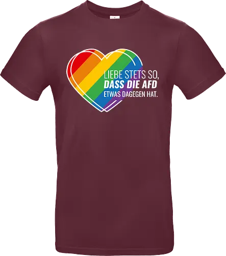 Liebe stets so... Pride Herz - weiß - Standard T-Shirt