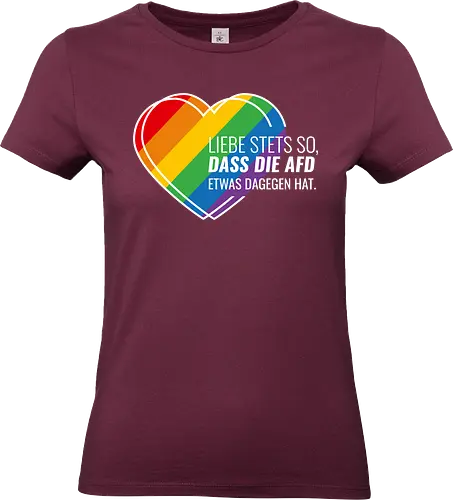 Liebe stets so... Pride Herz - weiß - Standard T-Shirt (Frauen)