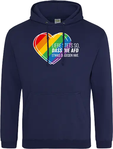 Liebe stets so... Pride Herz - weiß - Standard Hoodie