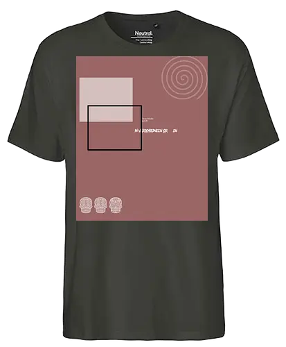 Div krude Platzierung Kontrollhintergrund - Fairtrade T-Shirt