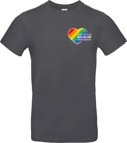 Liebe stets so... Pride Herz - weiß - Pocket - Standard T-Shirt