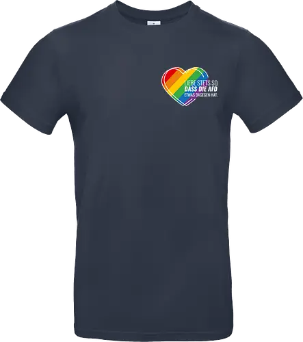 Liebe stets so... Pride Herz - weiß - Pocket - Standard T-Shirt