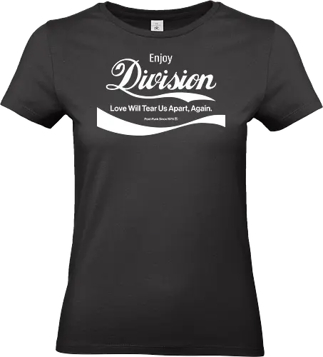 Enjoy Division Parodie Art - music, funny, pop, funny quote, funny sayings, geek, humor, ian curtis, joke, Music, meme, new order, parody, post punk, unknown pleasures, vintage - Standard T-Shirt (Frauen)