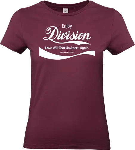 Enjoy Division Parodie Art - music, funny, pop, funny quote, funny sayings, geek, humor, ian curtis, joke, Music, meme, new order, parody, post punk, unknown pleasures, vintage - Standard T-Shirt (Frauen)