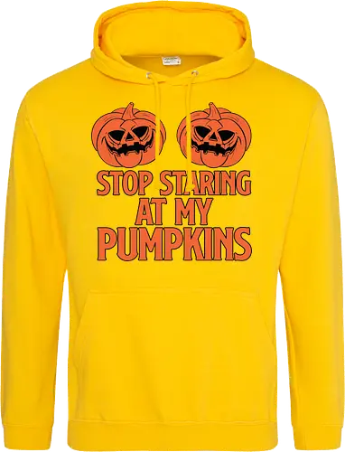 STOP STARING AT MY PUMPKINS