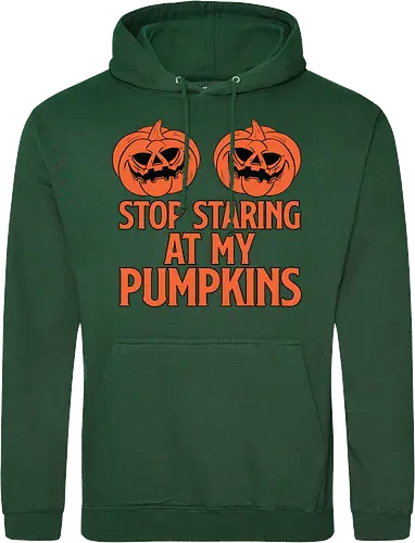 STOP STARING AT MY PUMPKINS