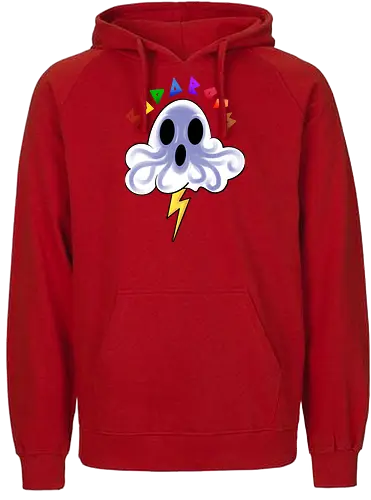 badaboom  - ghost, cloud, fun, funny, cute, cool, rainbow, colorful, boo, chulthu, octopus - Fairtrade Hoodie