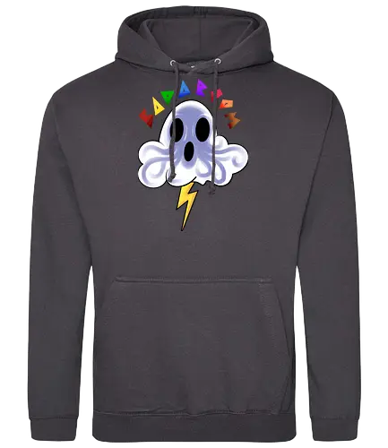 badaboom  - ghost, cloud, fun, funny, cute, cool, rainbow, colorful, boo, chulthu, octopus - Standard Hoodie