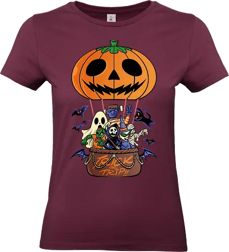 trick or trip  - horror, halloween, cool, cute, fun, frankesnstein, grimreaper, zombie, game, dice, ghost - Standard T-Shirt (Frauen)