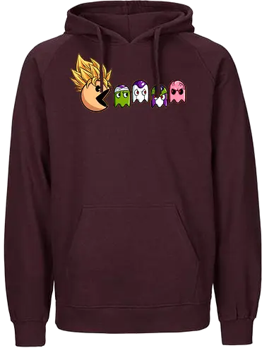 eat like super saiyan  - Retrogaming, game, arcade, songoku, Dragon, villain, superhero, heroes, cool, adventure, 90s - Fairtrade Hoodie