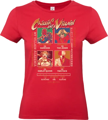 Chillin' Like a Villain - chillin' like a villain, Academia, all for one, one for all, my villain academia, cosplay, twice, spinner, plus ultra, go beyond and plus ultra, all might, stain killer, no hero - Standard T-Shirt (Frauen)