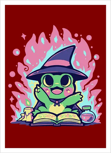 Witchy Spell Frog