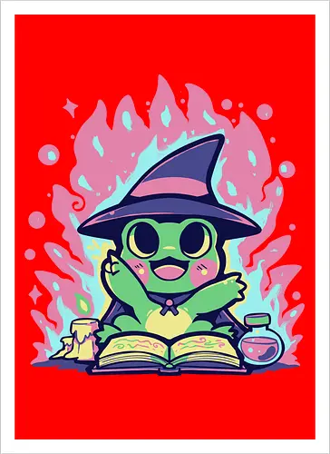 Witchy Spell Frog